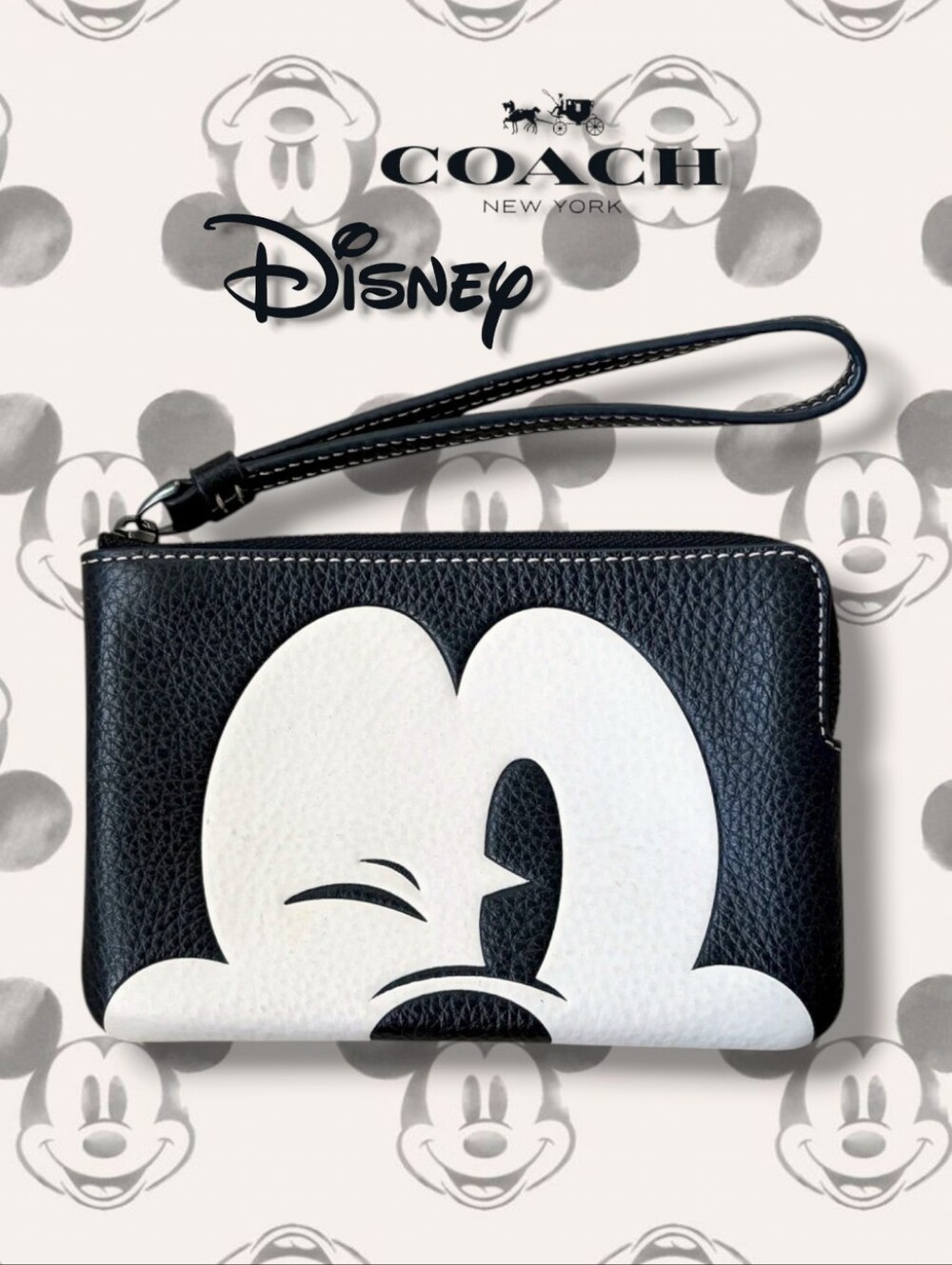 Coach x Disney Mickey Mouse Wristlet